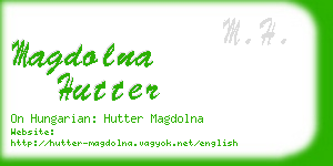 magdolna hutter business card